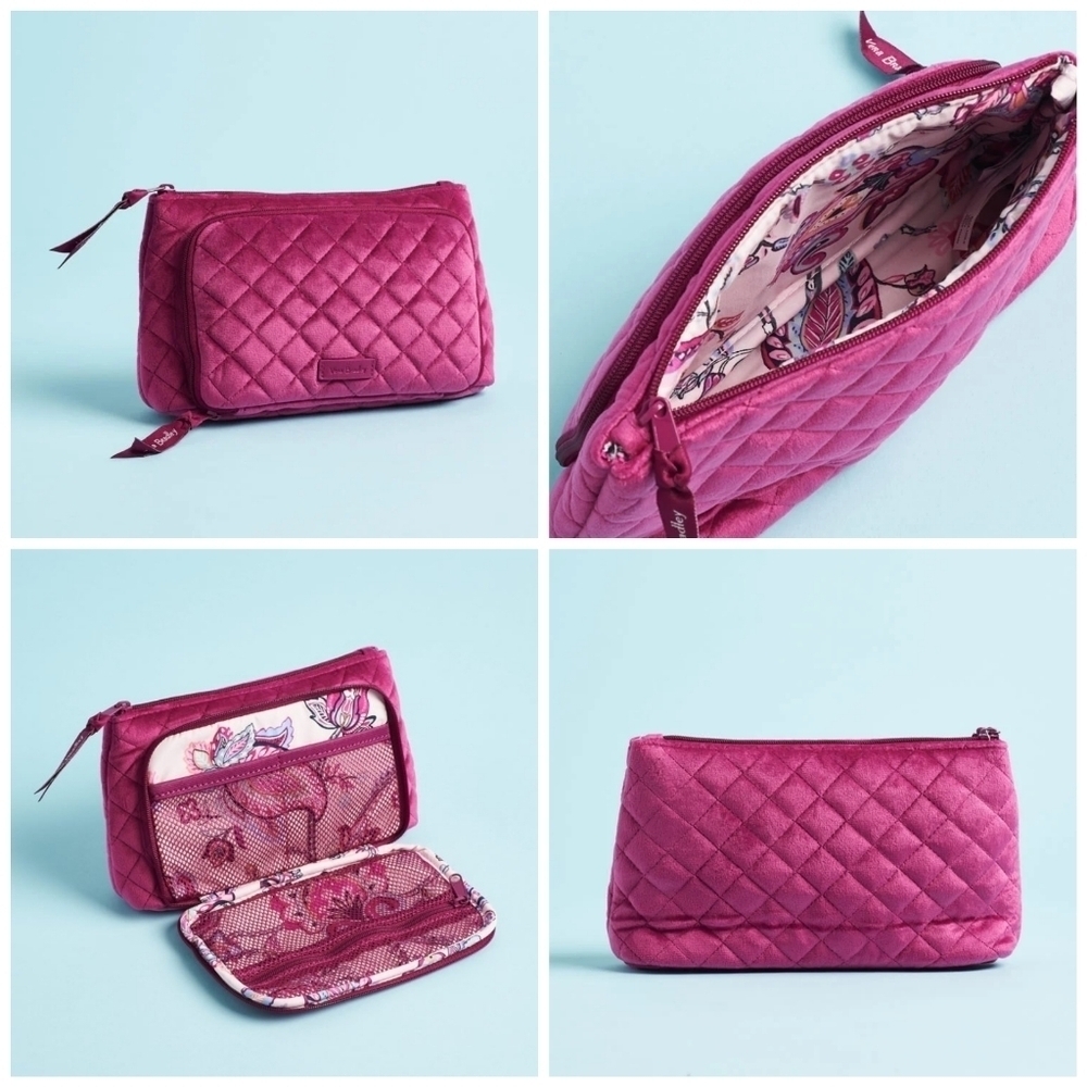 Vera Bradley Velvet Compact Organizer Bag